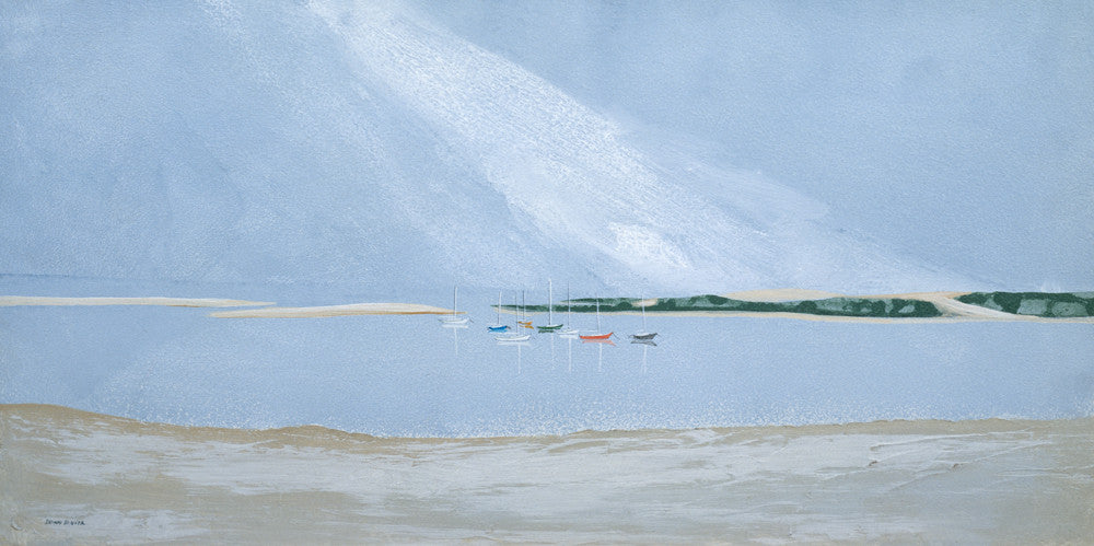Moored Sailboats